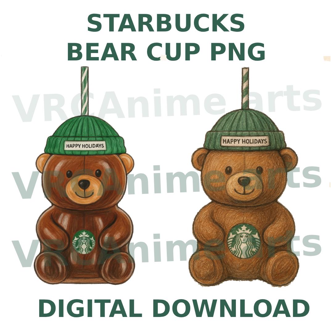Starbucks Bear Cup Hand-drawn Design (digital Download Files) - Etsy Israel
