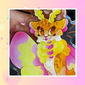 Op vechtkatten geïnspireerde acrylsleutelhangers - The Girls! (CONTROLEER BESCHRIJVING! <3)