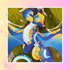 Wings of flame inspired Acrylic Keychains - Jade Winglet! (CHECK DESCRIPTION <3)