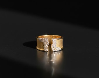 Gold, Silver & Rose Gold CZ Ring for Women, Single Ring, Minimalist Elegant Jewelry, Gift for Her