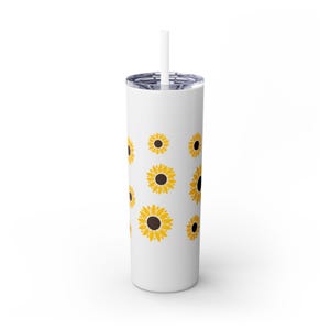Skinny Becher mit Strohhalm, 20oz