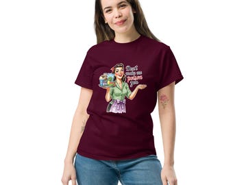 Non farmi avvelenare la tua maglietta divertente da casalinga retrò per donna – Maglietta Sassy Vintage Attitude – Collezione Desperate Housewife