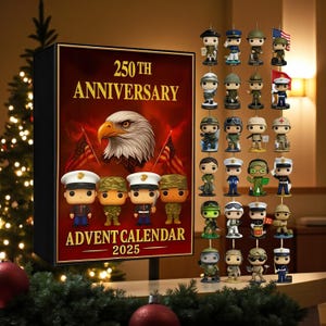Adventskalender för 250-årsjubileum i USA 2025 | Samlarset med militära figurer