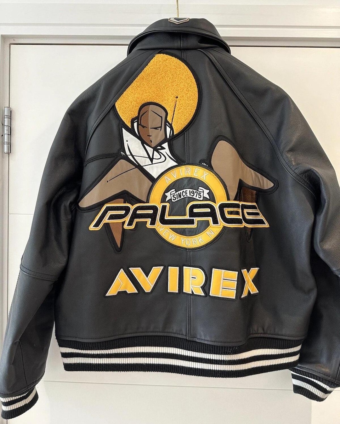 小物 PALACE AVIREX LEATHER GLOVES BLACK L/XL Palace x Avirex Jacket Black Leather Size Large | eBay