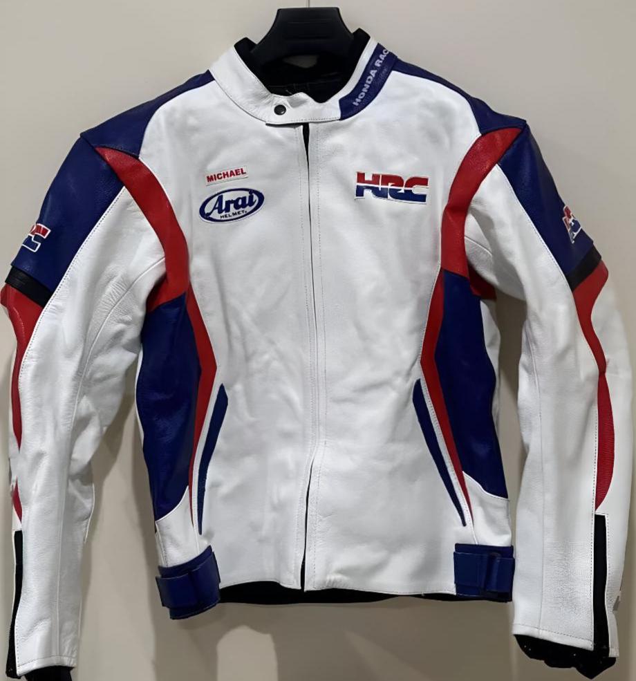 ホンダ　HRCライダージャケット【XL】 Honda HRC Racing Leather Motorcycle Jacket: CE Approved Armor