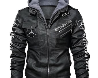 Mercedes Benz White Leather Genuine Racing Motorcycle Biker Style