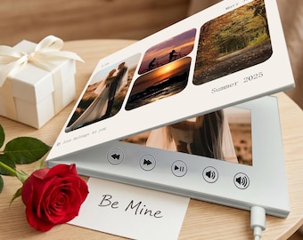 Spersonalizowany album ze zdjęciami i wideo | Okładka akrylowa, prezent na Walentynki
