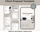 Client Proposal Template, Editable Canva Google Doc, Service Business (Digital Download)
