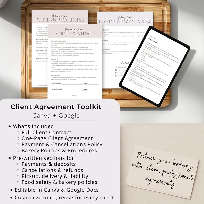 Bakery Order Form Template, Digital Bakery Business Ordering System ...
