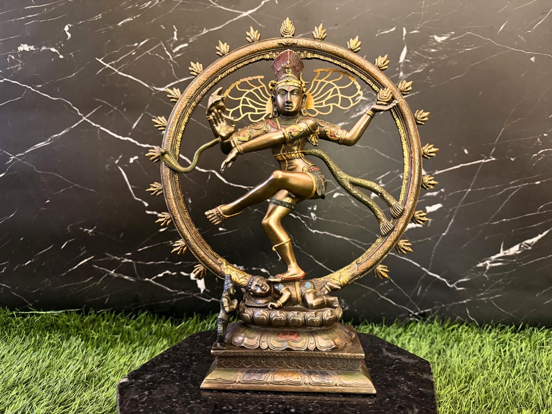 Bonded Bronze Nataraja Statue Dancing Shiva Idol Decor - Etsy