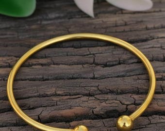 Verstelbare manchetarmband van massief messing, messing sieraden voor meditatie, kerstcadeau, onbewerkte messing armband, trouwarmband, kerstcadeau