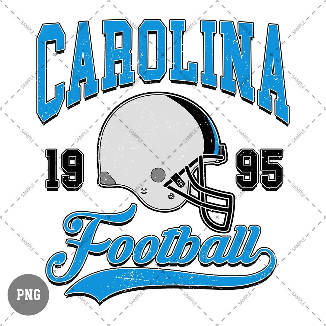 Carolina Football Digital Download – Football Design PNG File, Vintage ...