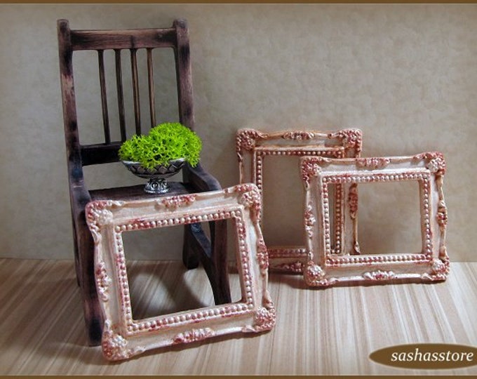 Dollhouse Miniature Picture Frame Dollhouse Miniature Shabby Etsy