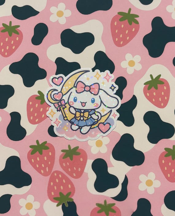 Cinnamoroll Animated Holographic Sticker – Magical Girl Sanrio Collab | Waterproof, Sparkly & Kawaii Vinyl Decal