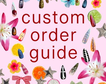 custom nail design / press on nails set / custom order