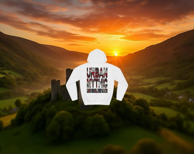 White Union Jack Hoodie | Urban Mythic Streetwear