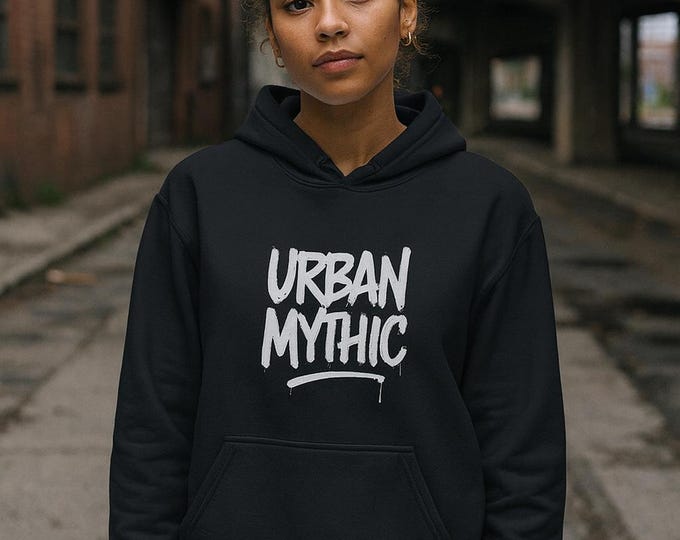 Urban Mythic "Graffiti" Black Hoodie