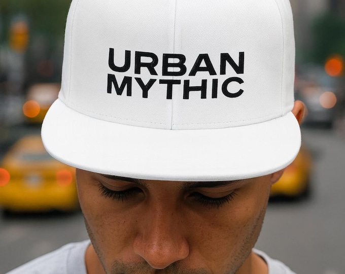 Urban Mythic White Snapback Hat
