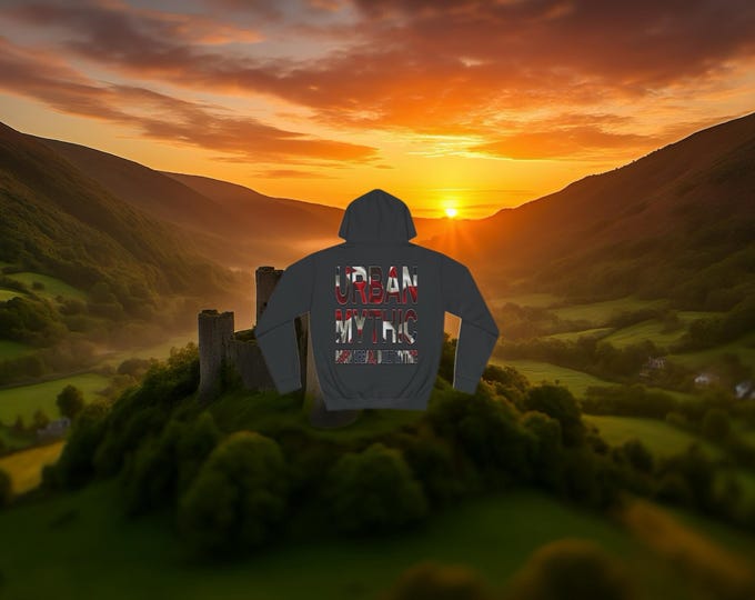 Black Union Jack Hoodie | Urban Mythic Streetwear