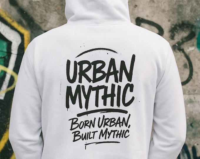 Urban Mythic "Graffiti" White Hoodie
