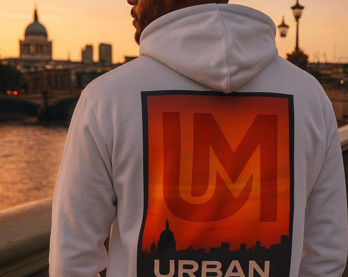 Urban Mythic "London Silhouette" White Hoodie