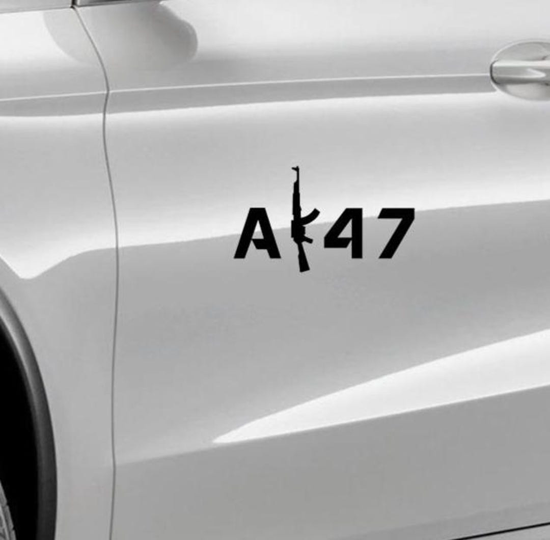 AK47 Sticker 15 X 8 Cm – Car Sticker Wall Decal Car Tattoo Vinyl Self ...