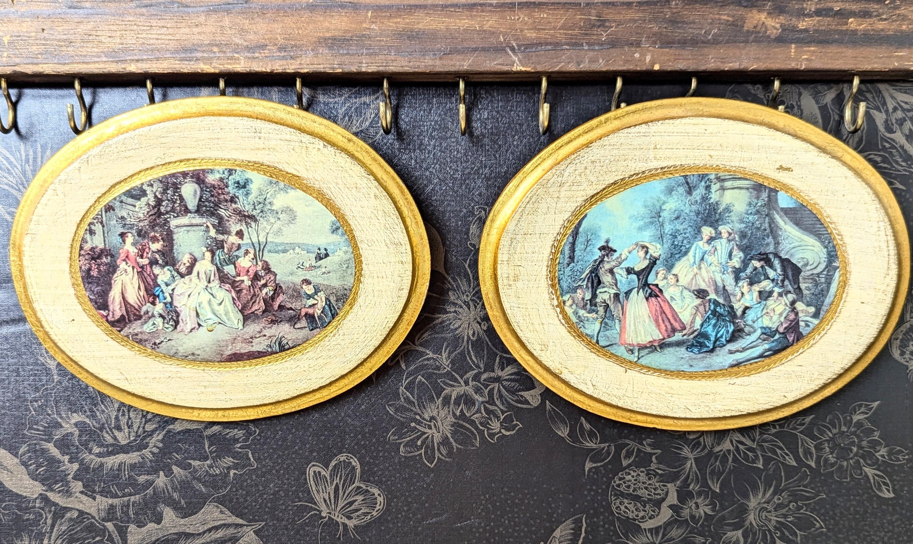 Vintage Gilded Wood Wall Plaques; Set of 2: Florentine Italy - Etsy Canada
