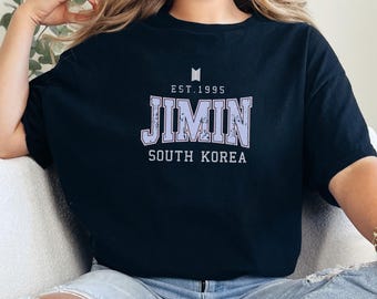 Jimin Hoodie, South Korea, Est. 1995, Black Pullover Sweatshirt, Jimin Shirt