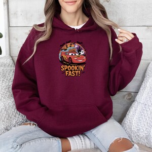 cars halloween shirt, cars halloween tee, disney pixar cars, halloween cars, halloween mcqueen, lightning mcqueen, lightning shirt, mcqueen, mcqueen halloween, mcqueen shirt, pixar cars shirt, race car shirt, spooky vibes shirt