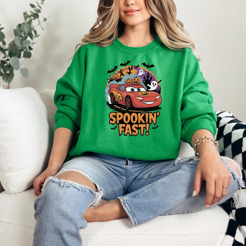 cars halloween shirt, cars halloween tee, disney pixar cars, halloween cars, halloween mcqueen, lightning mcqueen, lightning shirt, mcqueen, mcqueen halloween, mcqueen shirt, pixar cars shirt, race car shirt, spooky vibes shirt