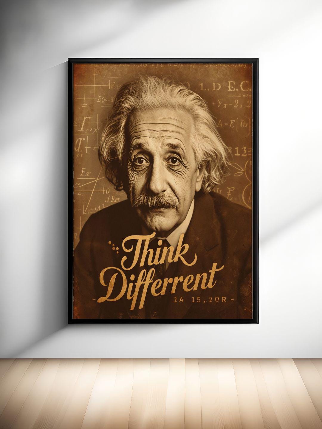 Albert Einstein “think Different” – Vintage Printable Wall Art - Etsy