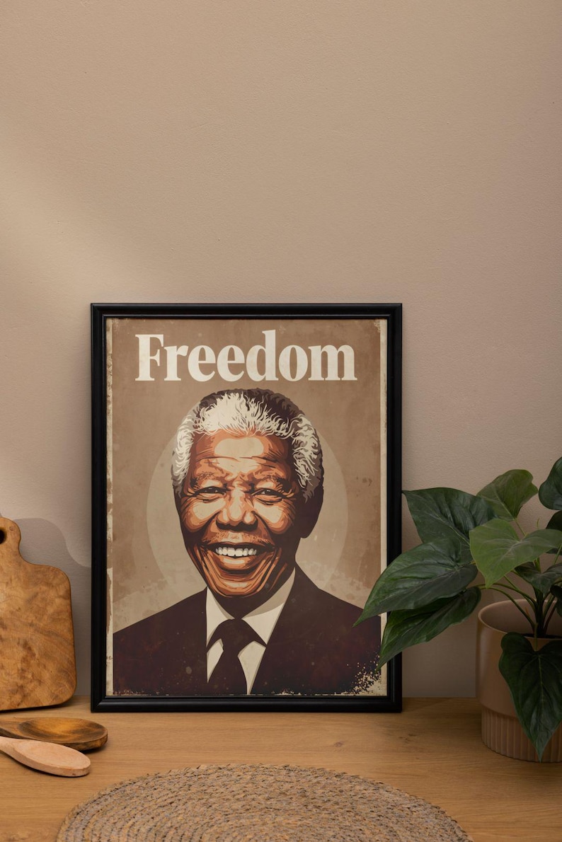 nelson-mandela-freedom-poster-vintage-inspirational-wall-art