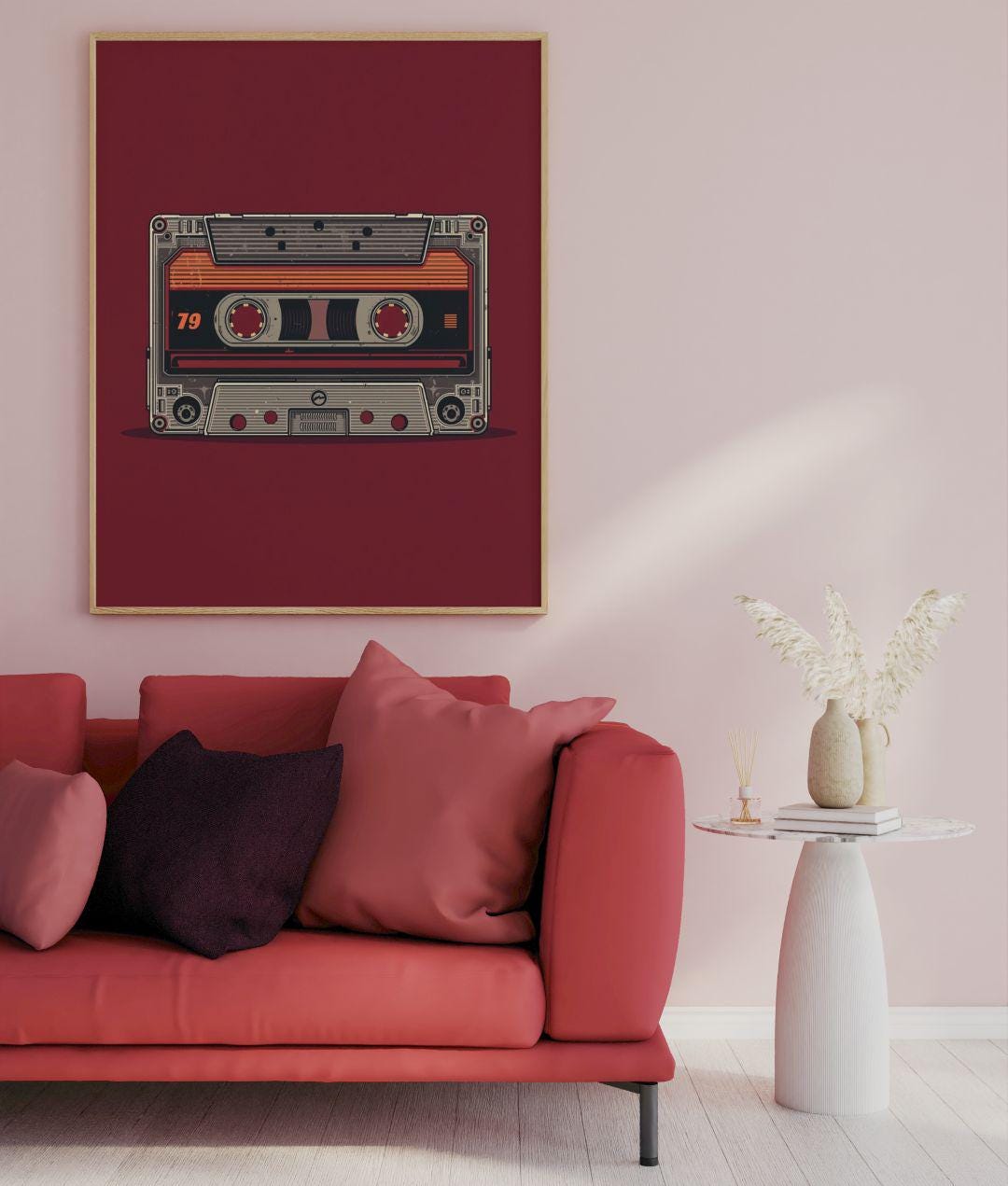 Retro Cassette Tape Pop Art Poster – Vintage Music Wall Decor - Etsy