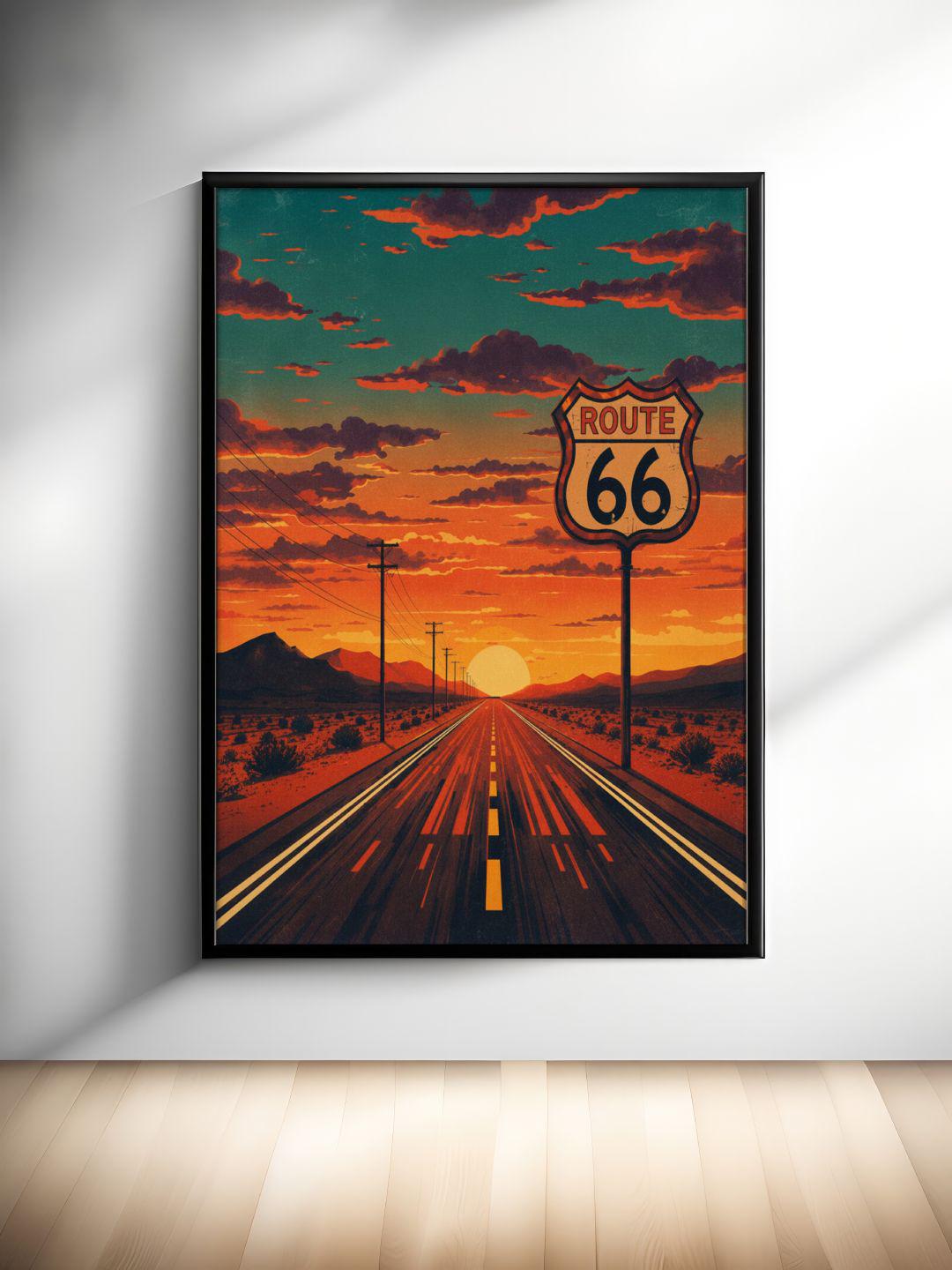 ルート66のアートポスター - Etsy 日本