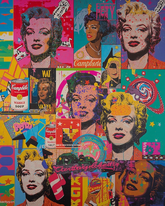 マリリン・モンローのポップアートプリント - ウォーホル風