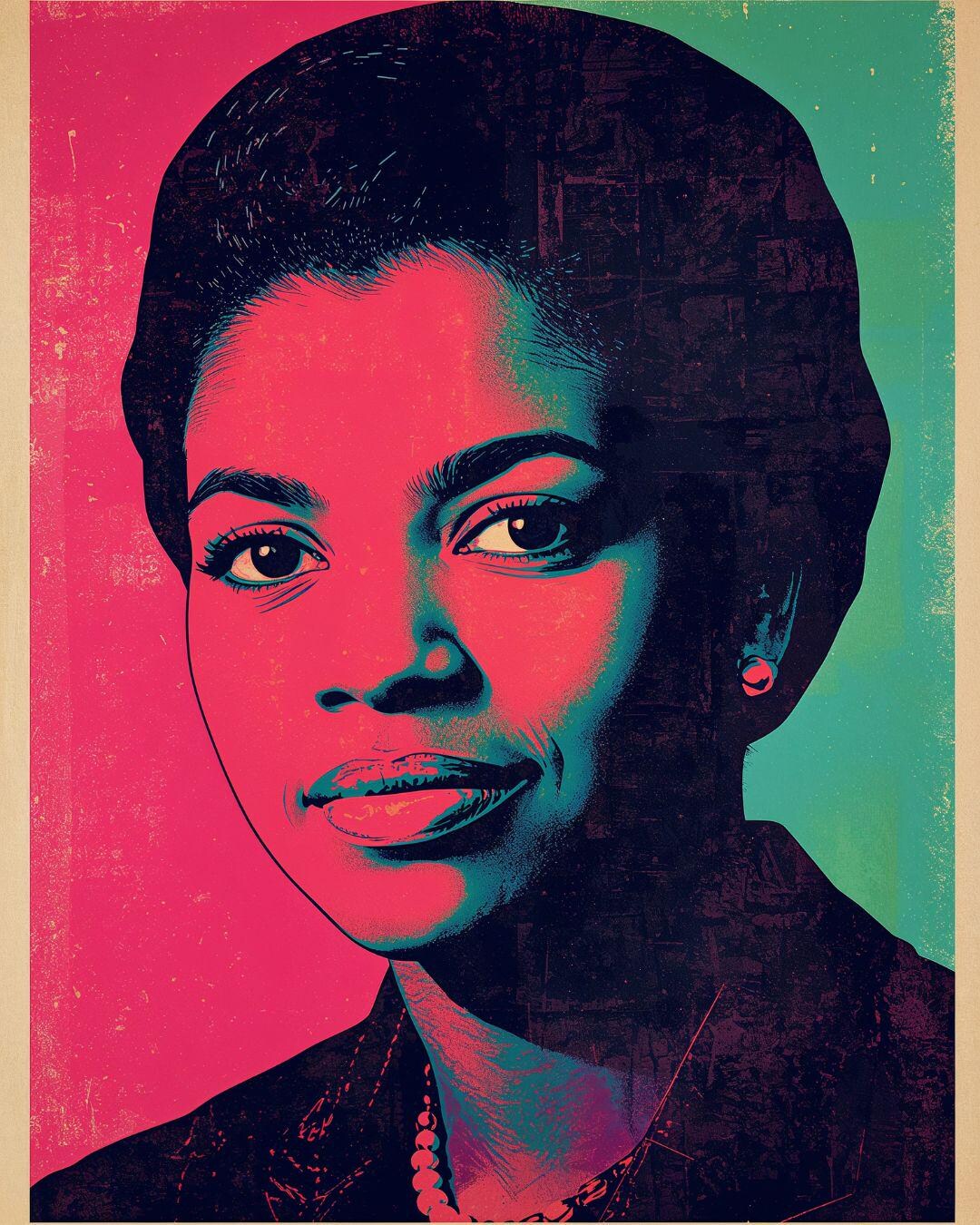 Rosa Parks Pop Art Printable Wall Art – Civil Rights Icon Poster ...