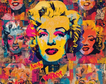 マリリン・モンローのポップアートプリント、アンディ・ウォーホル展
