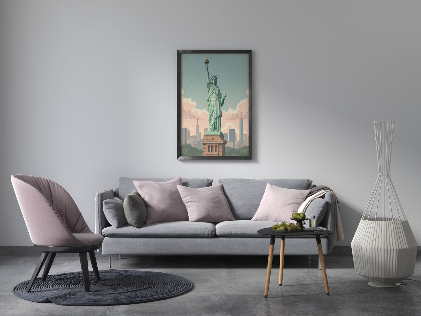 Statue of Liberty Wall Art Print, Vintage New York Poster - Etsy