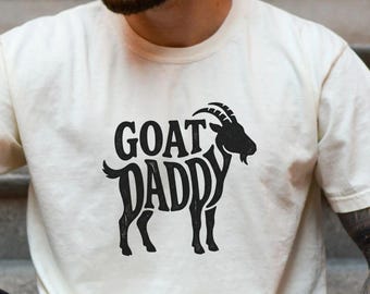 GOAT Daddy Shirt, Funny Dad Shirt, Father’s Day Gift, Cool Dad Tee, Vintage Dad Graphic Tee, Husband Gift Shirt