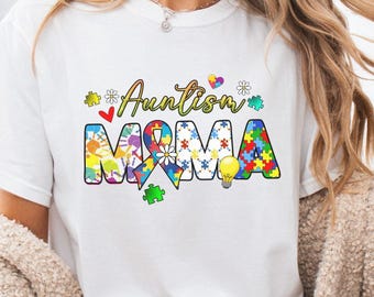 Autism Mama Shirt, Accept Understand Love Tee, Autism Mom Gift, Colorful Autism Awareness T Shirt, Comfort Colors