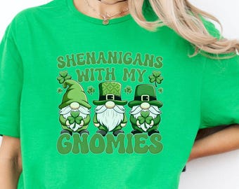 St Patrick's Day Gnomes Shirt, Gnomes Shirt, Happy St Patrick's Day Shirt, Clover Shirt, St Patrick's Day Shirt, Irish Shirt