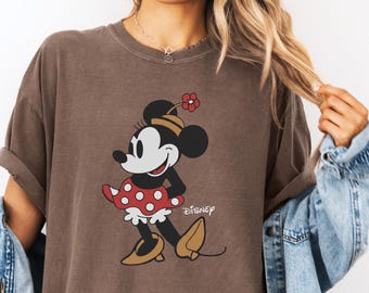 Disney Minnie Shirt, Classic Minnie Mouse Pose Shirt, Disneyland Holiday Vacation Shirt, Disney Retro Shirt