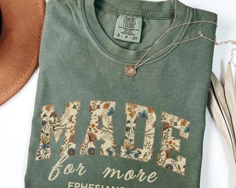 Bible Verse Shirt, Cute Christian Shirt, Comfort Colors Jesus Shirt, Christian Mom Gift, Christian Christmas Shirt,Love and Grace Shirt
