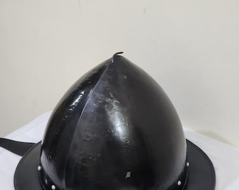 Medieval Spanish Morion Knight Helmet | Steel Kettle Helmet | LARP, Cosplay & Roleplay Collectible Gift