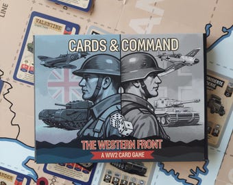 WW2 Card Game. U.K Vs. Germany. Fun, Fast-Paced Game For WW2 Enthusiasts. Cards and Command. The Western Front.