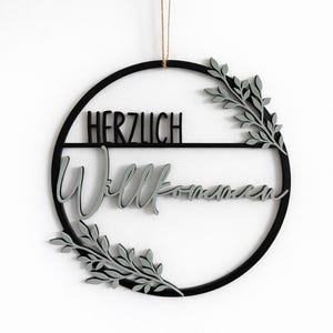Loop Herzlich Willkommen | Türkranz | Loop | Herzlich Willkommen | 3D Druck | Geschenkidee