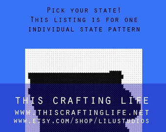 Individual State Charts for Crochet or Knitting Pattern {Graph Style pattern and charts}