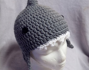 Shark Hat Crochet Pattern