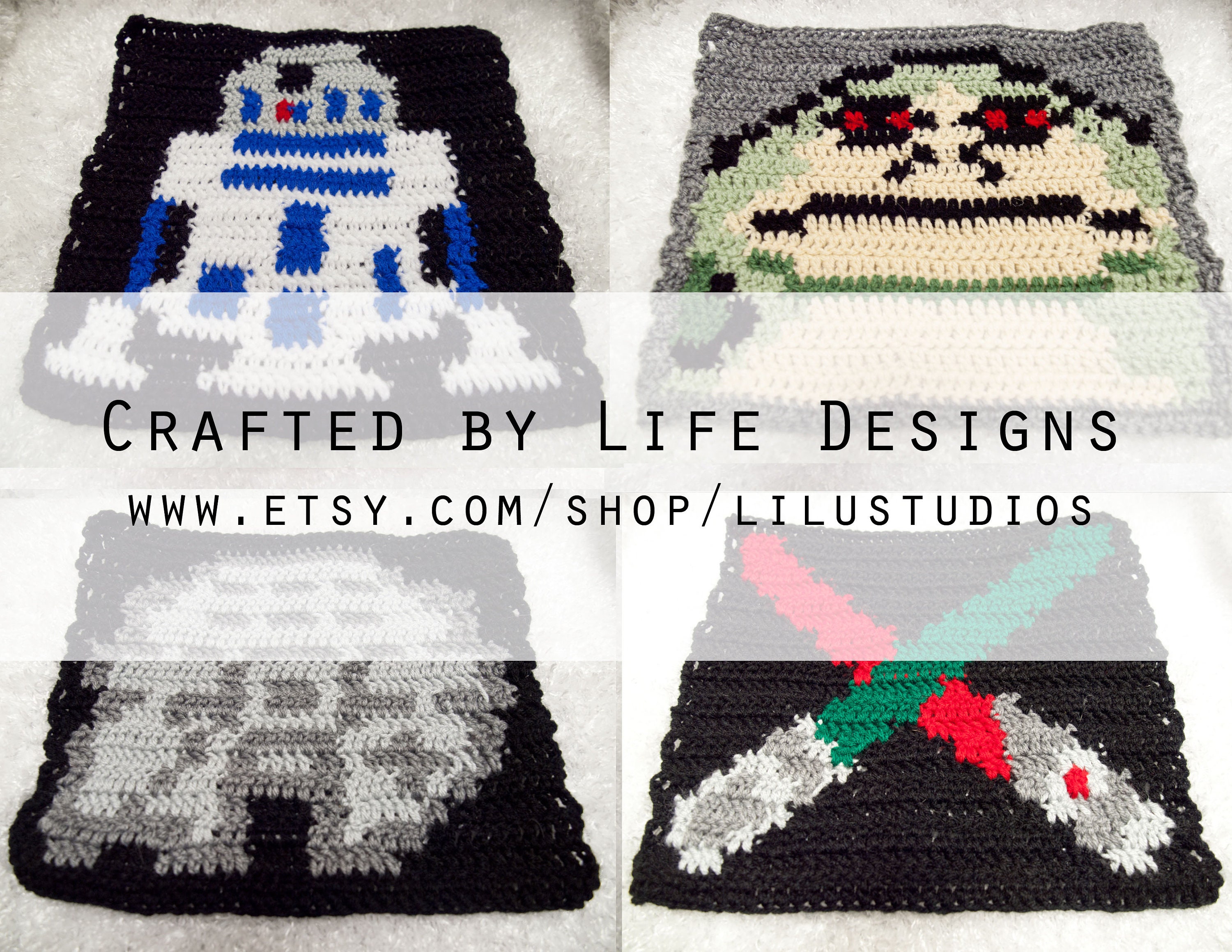 Star Wars Themed Charts for Crochet or Knitting Pattern graph Style