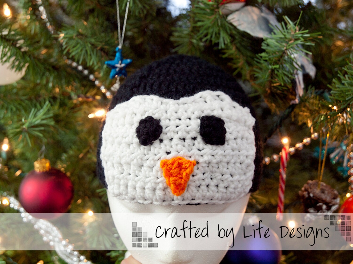 Penguin Hat Crochet Pattern Winter Crochet Hat Xmas Crochet Etsy